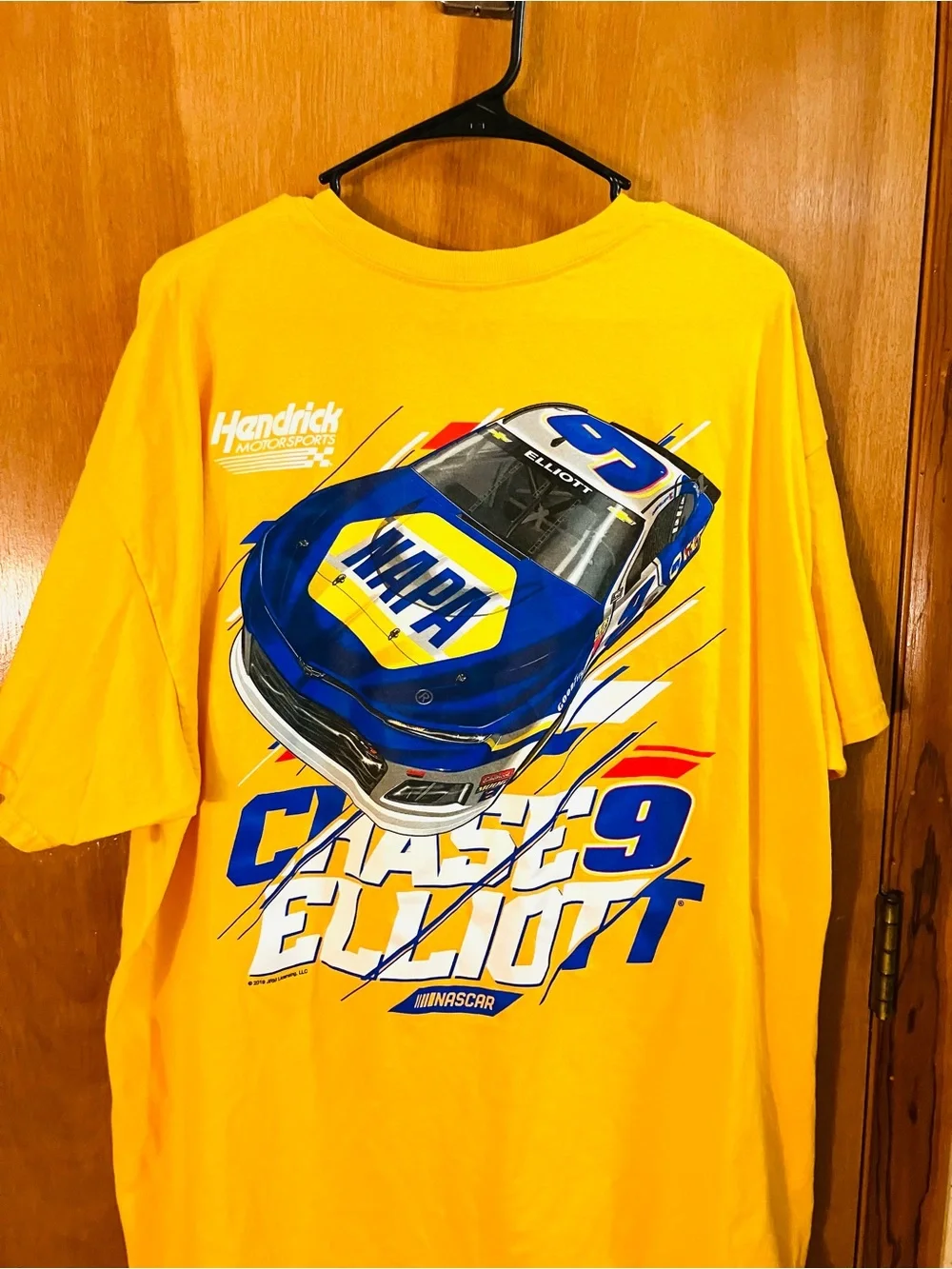 Nascar Chase Elliott Men’s XXL Orange T-Shirt Hendrick Motorsports Napa 2Sided